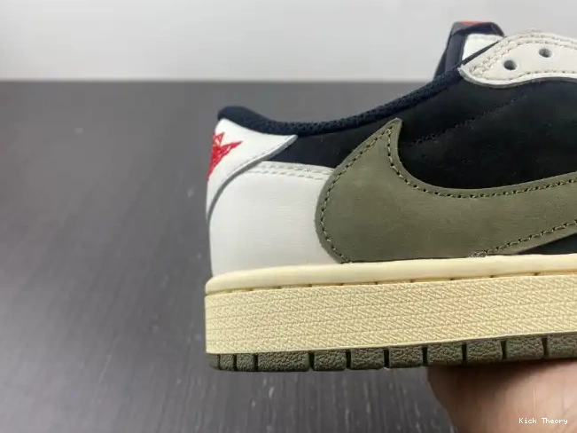 Kicktheory Jordan Travis Olive 1 x Air DZ4137-106 Scott WMNS OG Low 0523